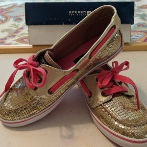 New in box: Sperry Cruiser Gold Girls Shoes